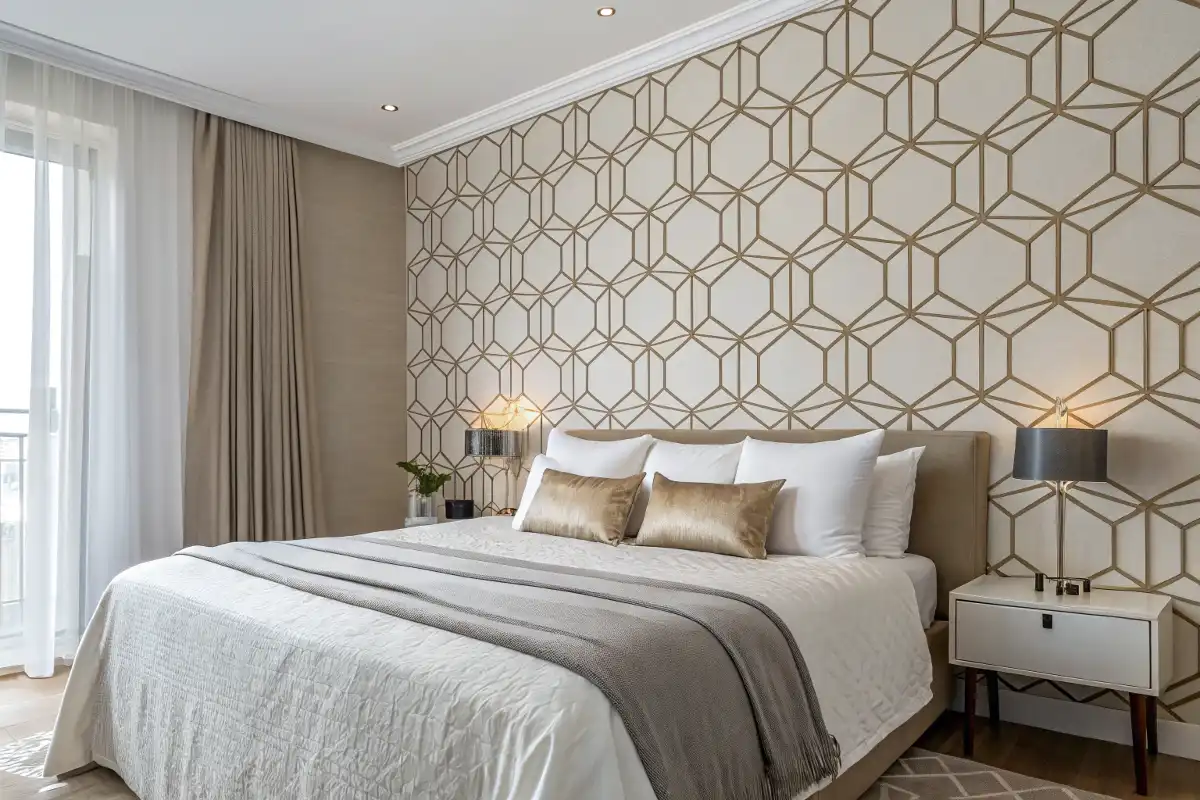 Peel-and-Stick Wallpaper Accent Wall