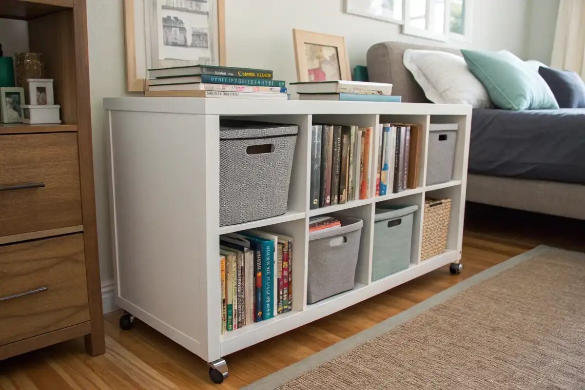 Modular Wall Shelf as Room Divider