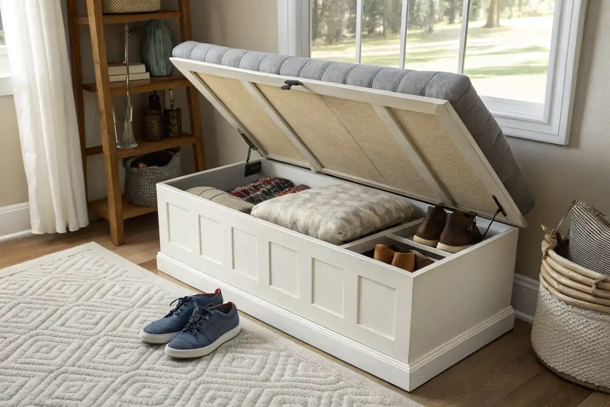 Window Seat with Hidden Storage