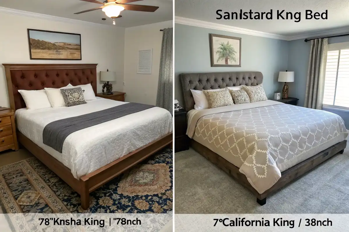 Standard King vs California King Bed Dimensions