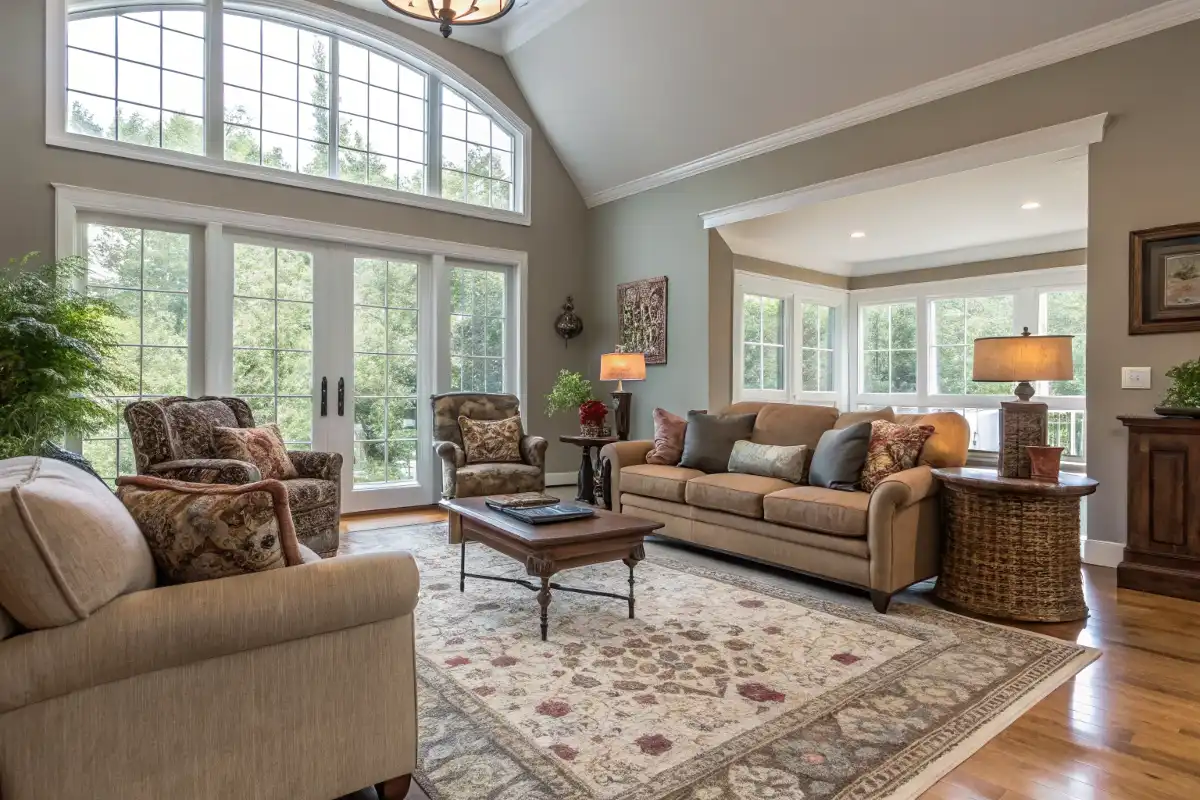 Rug in Open-Concept Layout