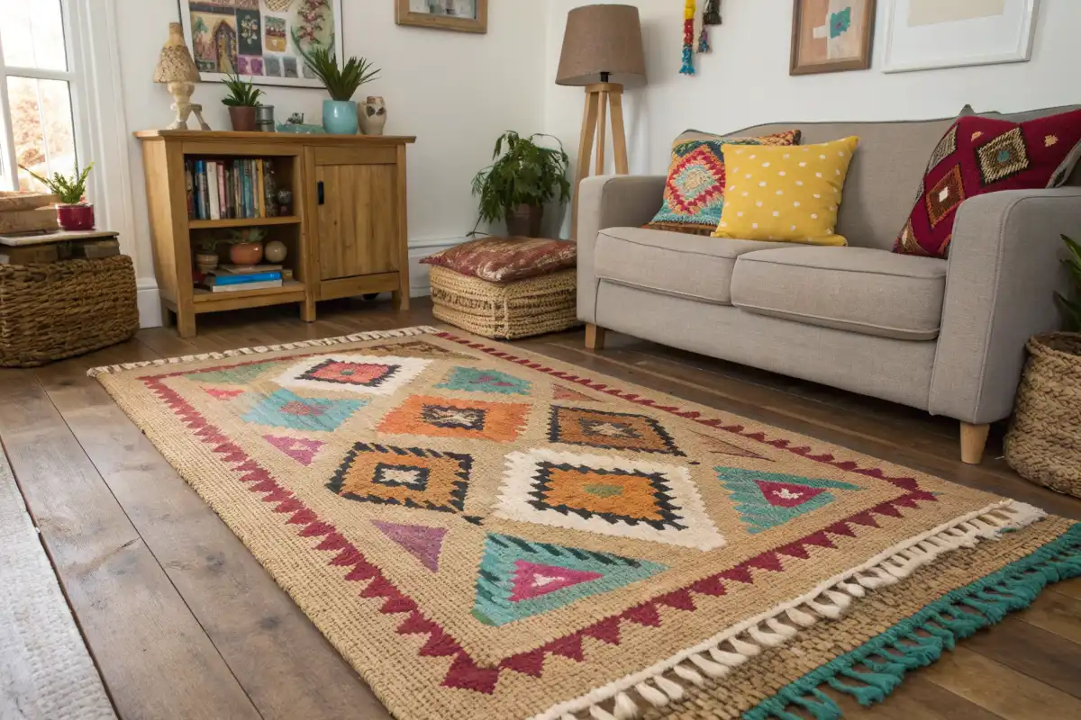 Layered Rug Look