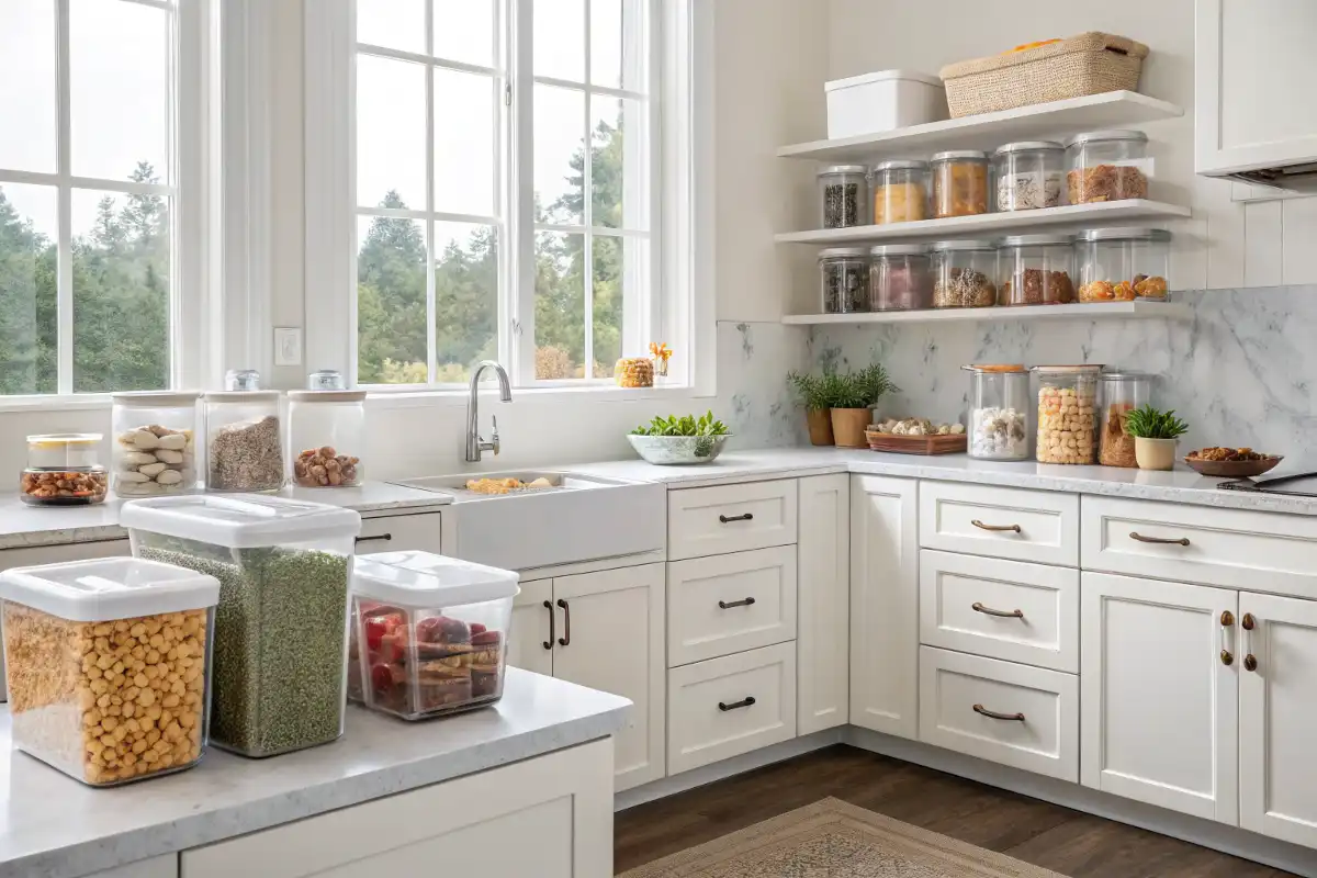 Well-Organized Modern Kitchen Cabinets
