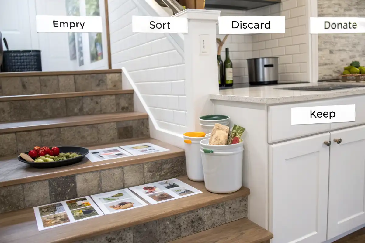 Kitchen Decluttering Process