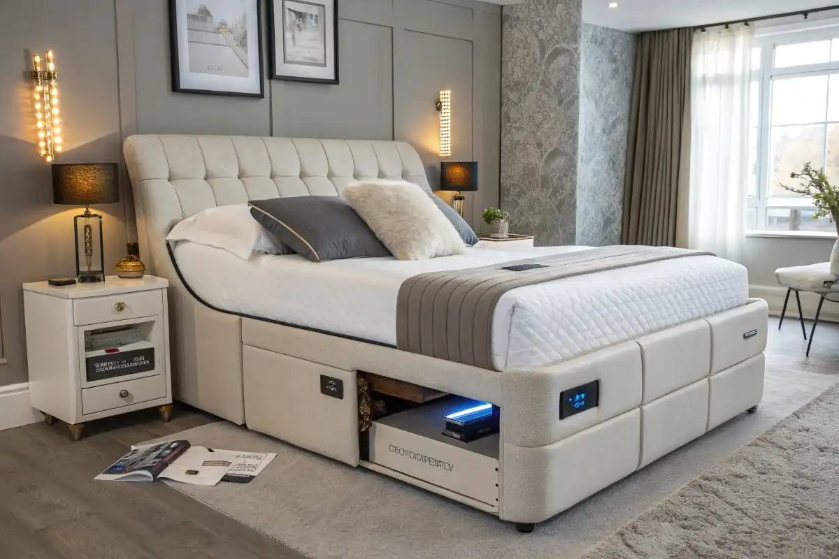 Adjustable Smart Bed with Wellness Features