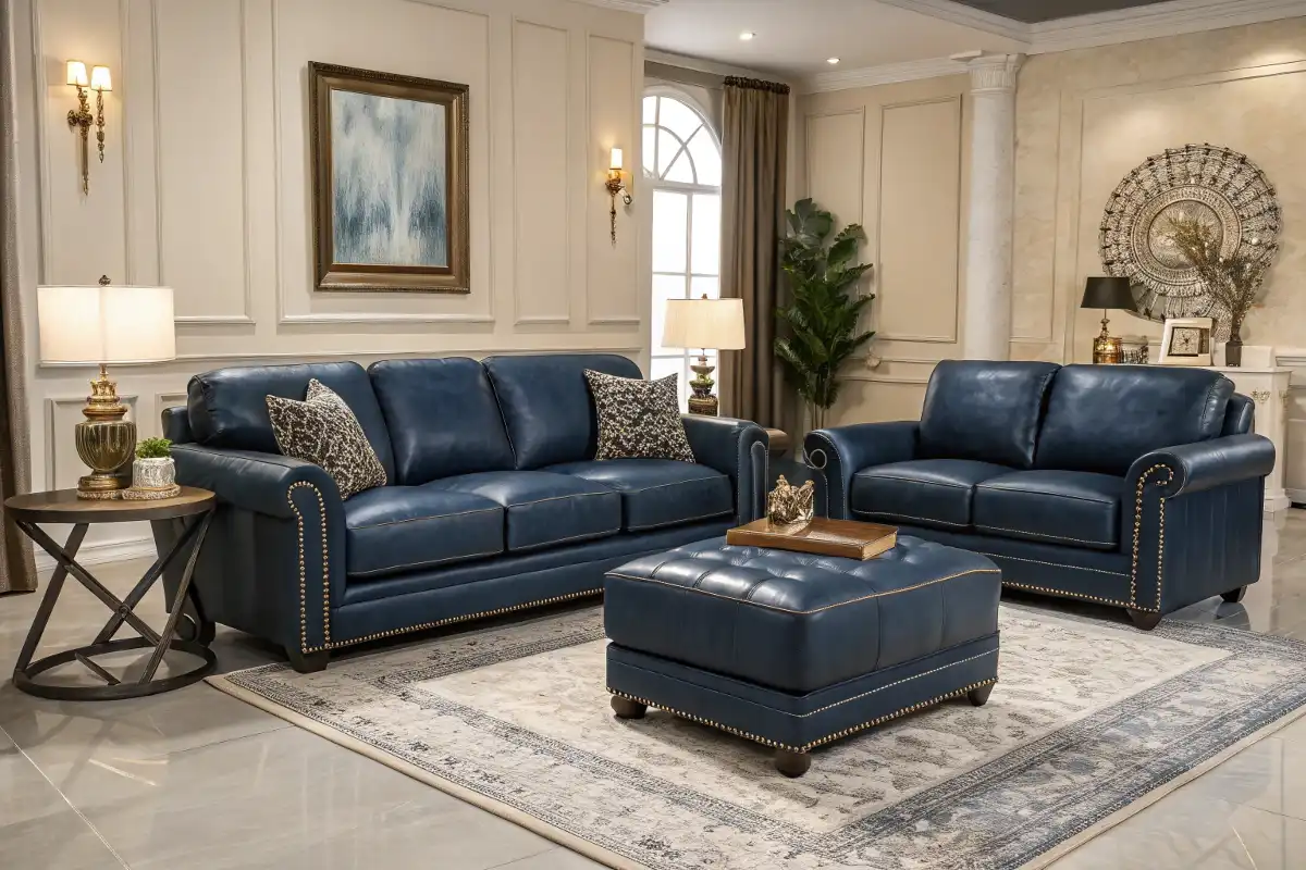 Luxe Leather Sectional Lounge